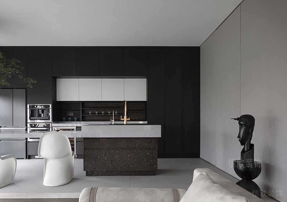 現(xiàn)代簡約風(fēng)格辦公室案例茶水間裝修圖