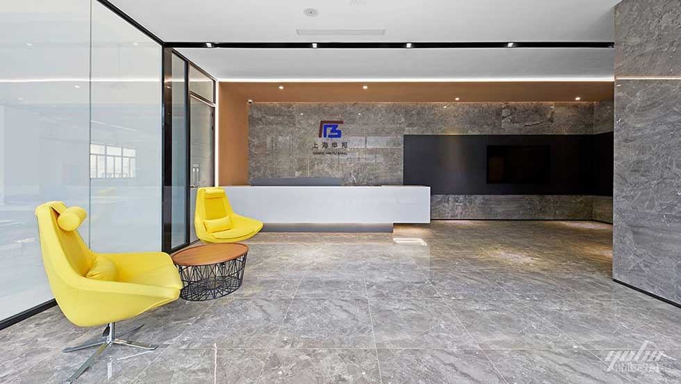 現(xiàn)代簡約風(fēng)格辦公室案例前廳設(shè)計圖