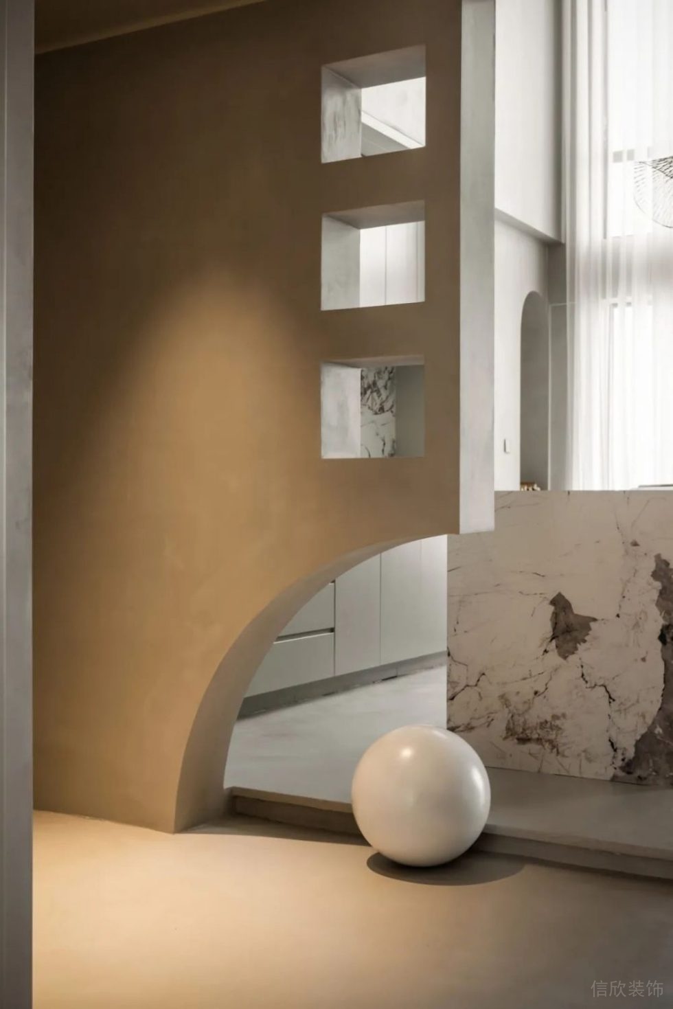 現(xiàn)代簡約風(fēng)格辦公室案例走廊藝術(shù)陳設(shè)效果圖