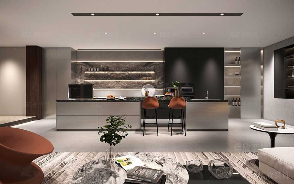 現(xiàn)代簡約風格辦公室茶水間休閑區(qū)裝修圖