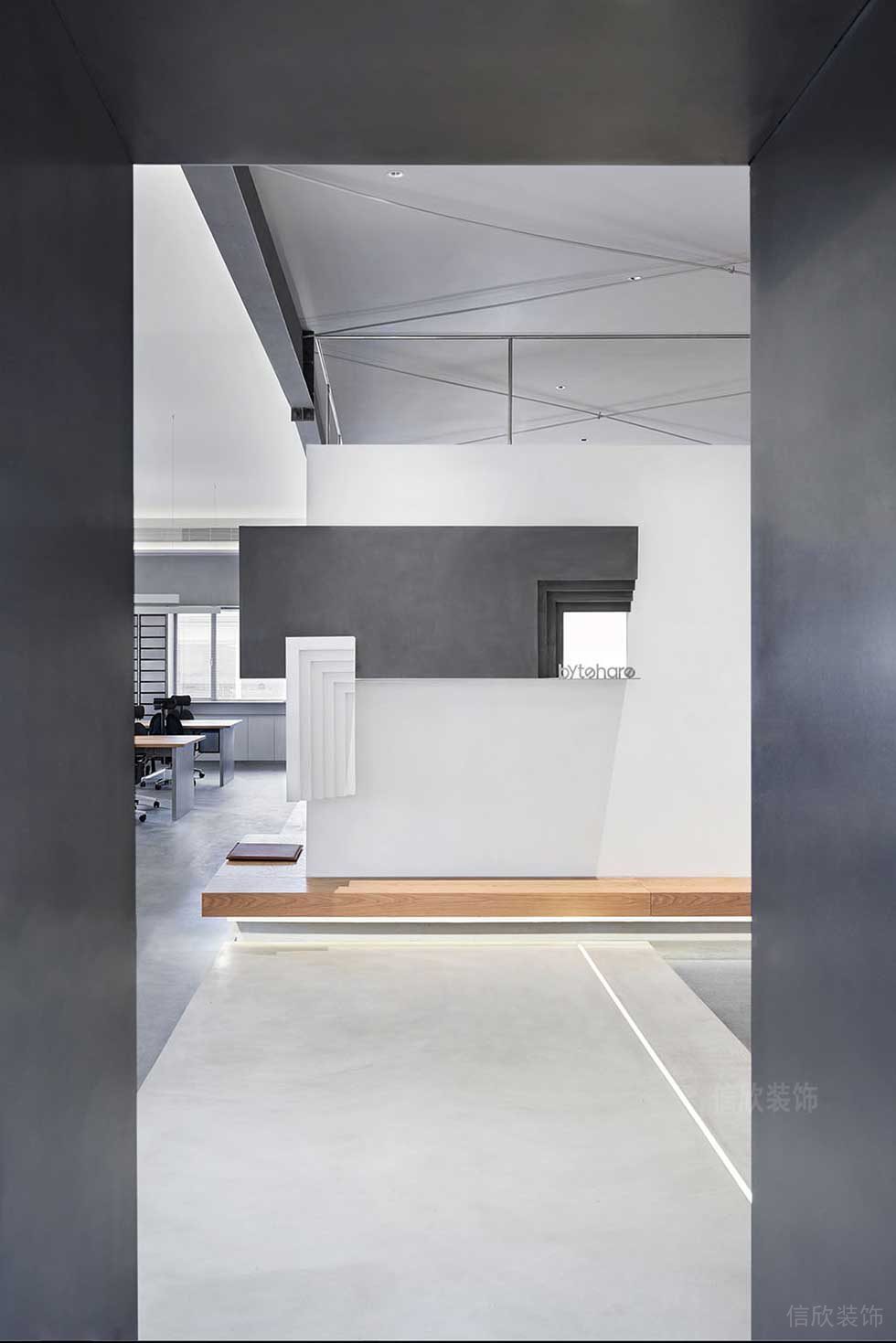 現(xiàn)代簡約風(fēng)格辦公室門廳藝術(shù)背景墻設(shè)計(jì)圖