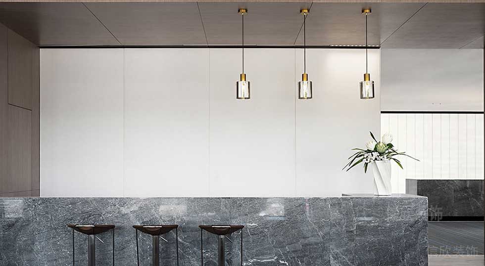 現(xiàn)代簡約風(fēng)格辦公室前臺(tái)設(shè)計(jì)圖