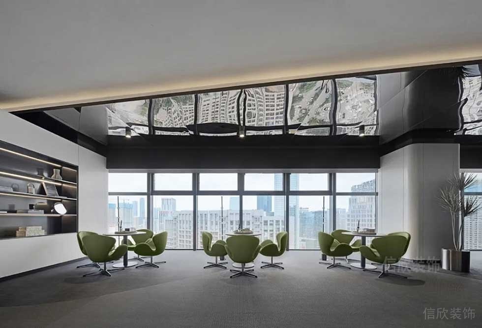 現(xiàn)代簡約風(fēng)格辦公室洽談廳設(shè)計(jì)圖