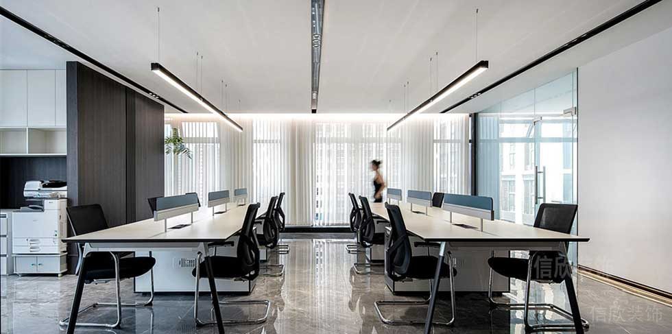 現(xiàn)代簡(jiǎn)約風(fēng)格商務(wù)公司開(kāi)放式辦公區(qū)效果圖