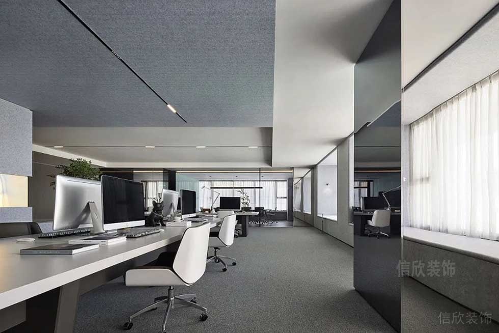 現(xiàn)代簡(jiǎn)約風(fēng)格公司辦公區(qū)過(guò)道空間效果圖