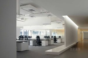 現(xiàn)代簡約風格寫字樓辦公區(qū)過道空間裝修圖