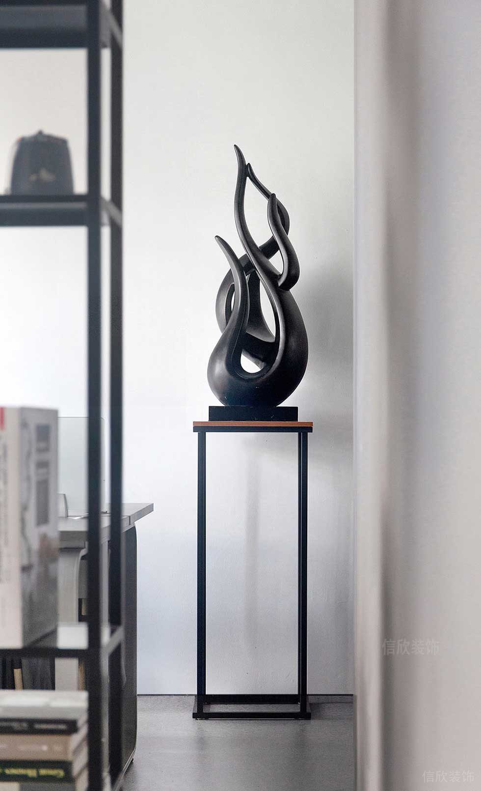 現(xiàn)代簡約風格公司辦公區(qū)藝術陳設效果圖