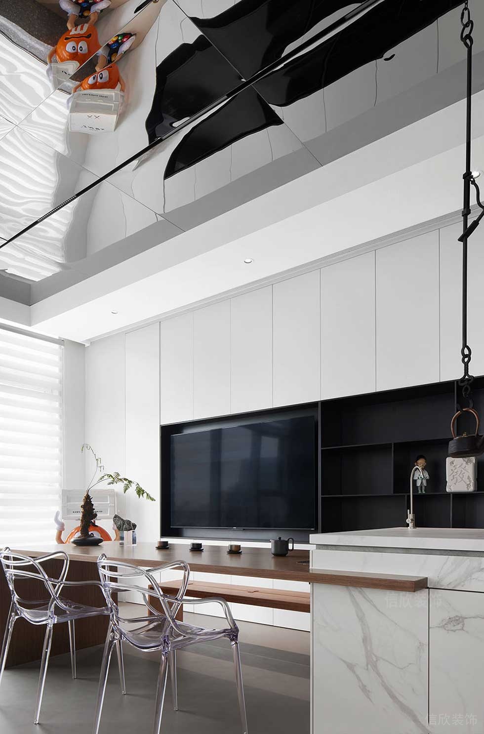 現(xiàn)代簡約風格公司茶室空間效果圖