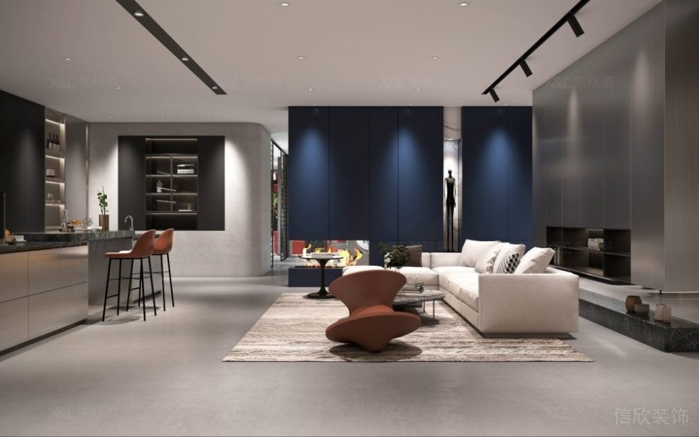 現(xiàn)代簡約風格公司茶水休閑廳效果圖