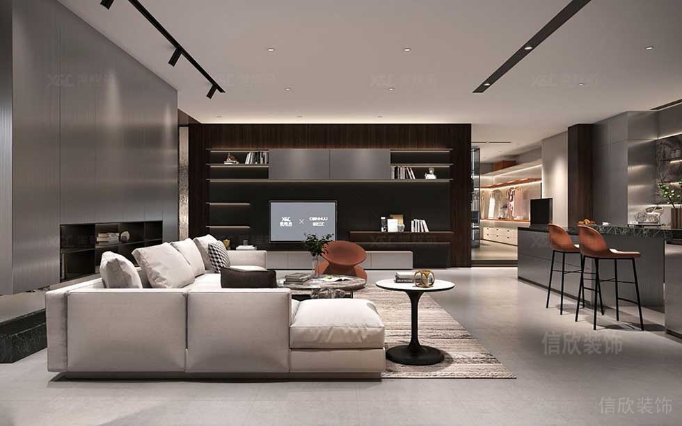 現(xiàn)代簡約風格公司茶水休閑廳裝修圖