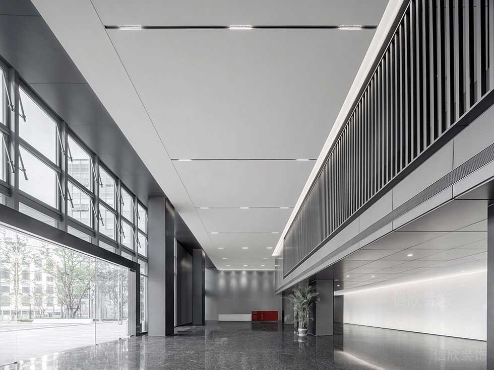 現(xiàn)代簡約風格公司大堂空間效果圖