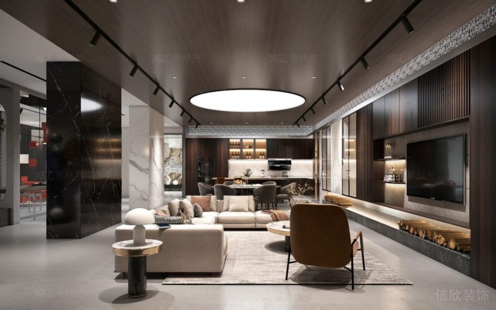 現(xiàn)代簡約風格公司貴賓接待廳效果圖