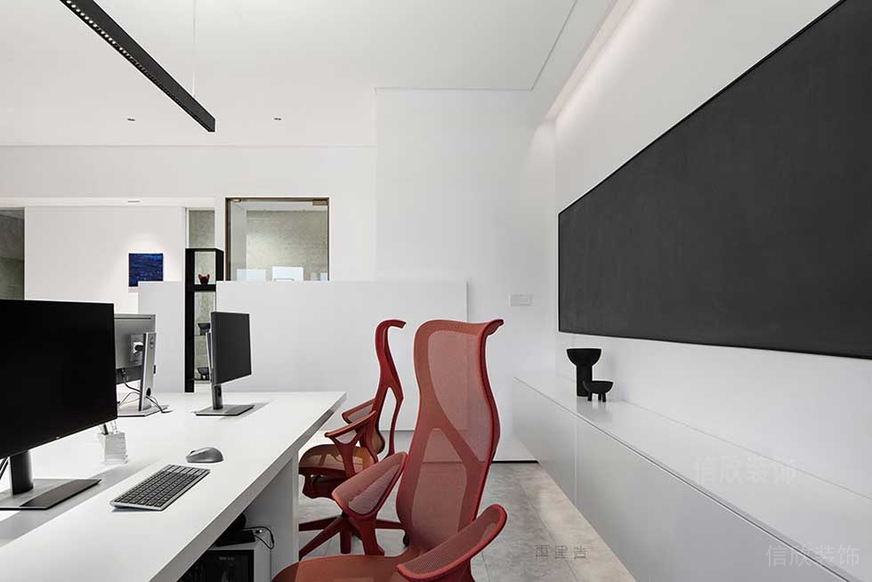 現(xiàn)代簡約風格公司公共辦公區(qū)裝修圖