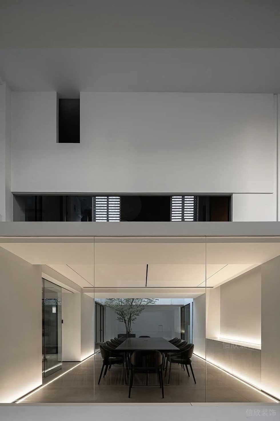 現(xiàn)代簡約風格公司會議室空間裝修圖