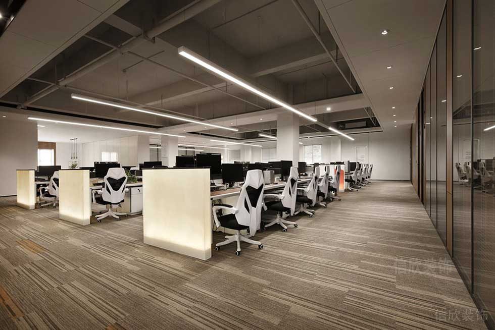 現(xiàn)代簡約風格公司空間辦公大廳效果圖