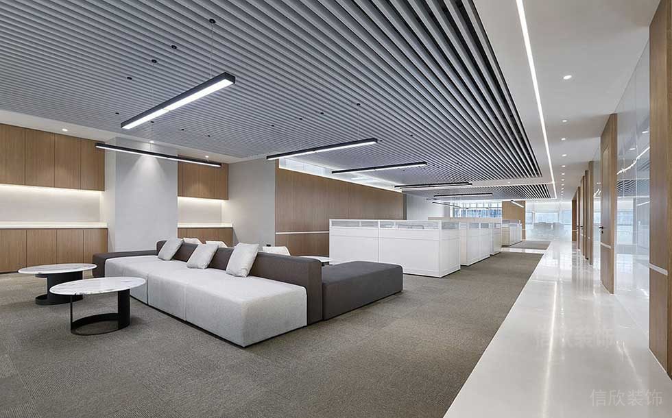 現(xiàn)代簡約風格公司空間辦公大廳裝修圖
