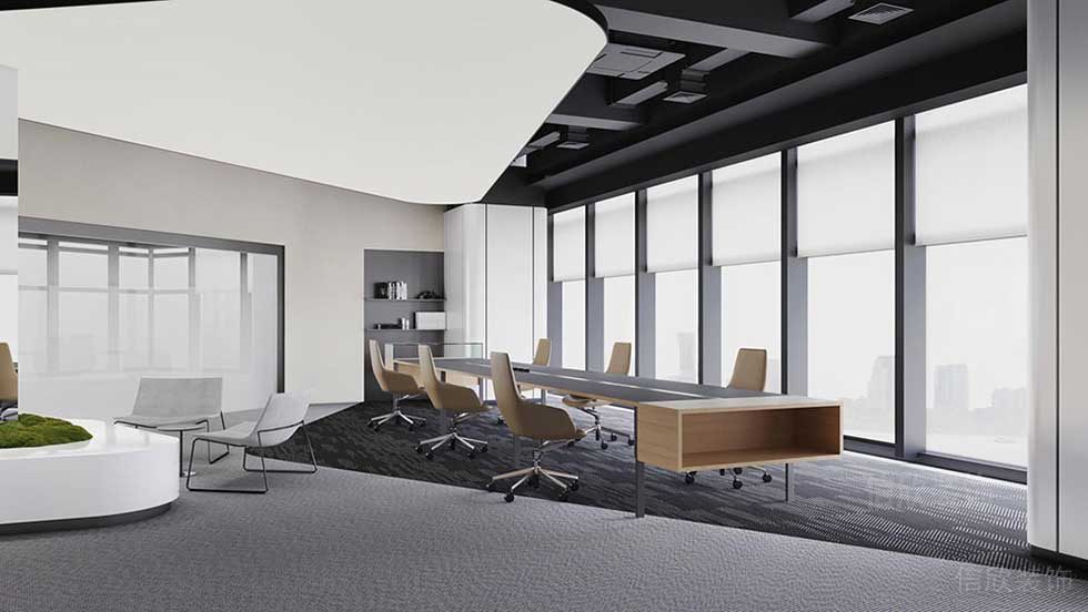 現(xiàn)代簡約風格公司空間多功能辦公區(qū)裝修圖