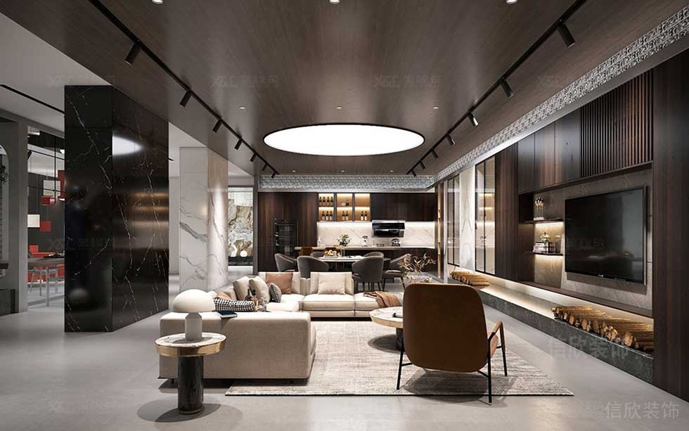 現(xiàn)代簡約風格公司空間貴賓接待廳效果圖