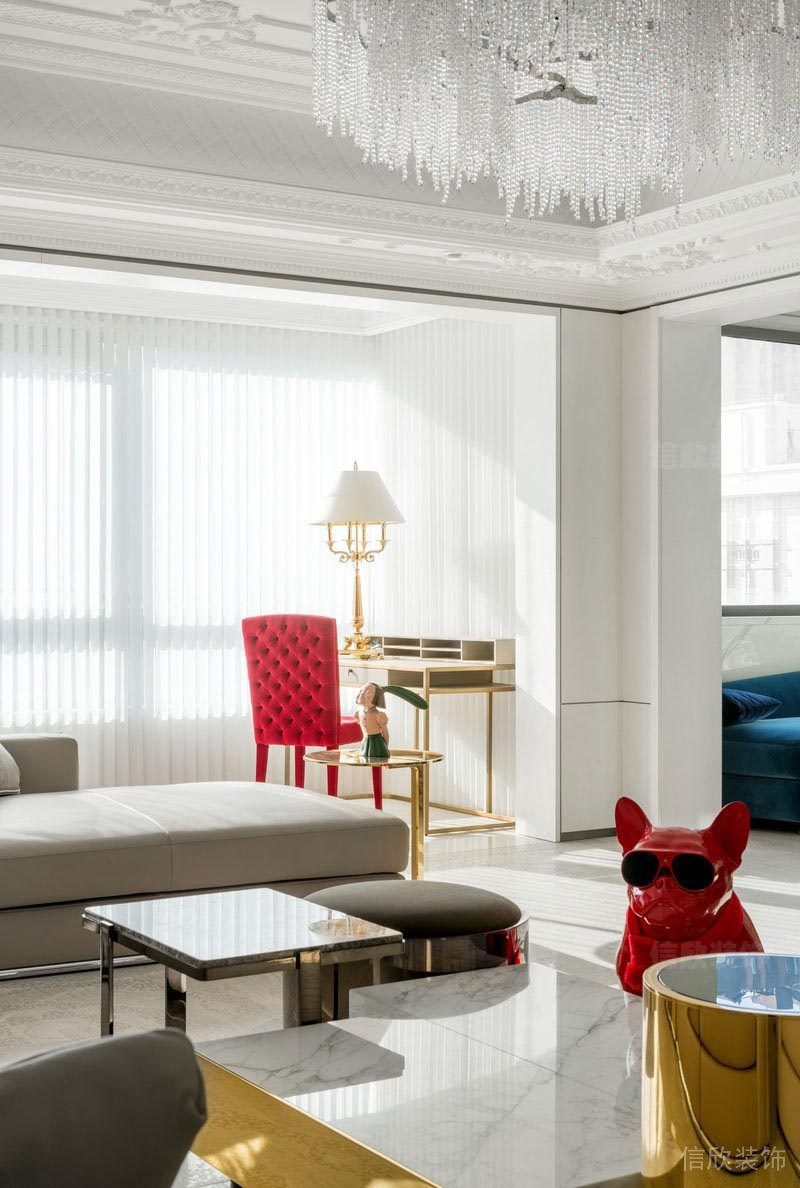 觀瀾現(xiàn)代美式風混搭客廳