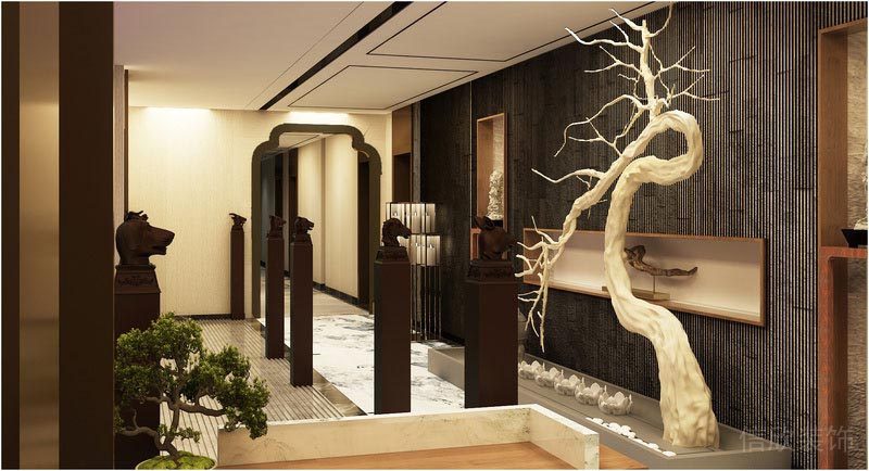 深圳寶安中式風格餐飲店裝修圖園藝景觀效果圖 深圳寶安中式風格餐飲店裝修圖園藝景觀效果圖