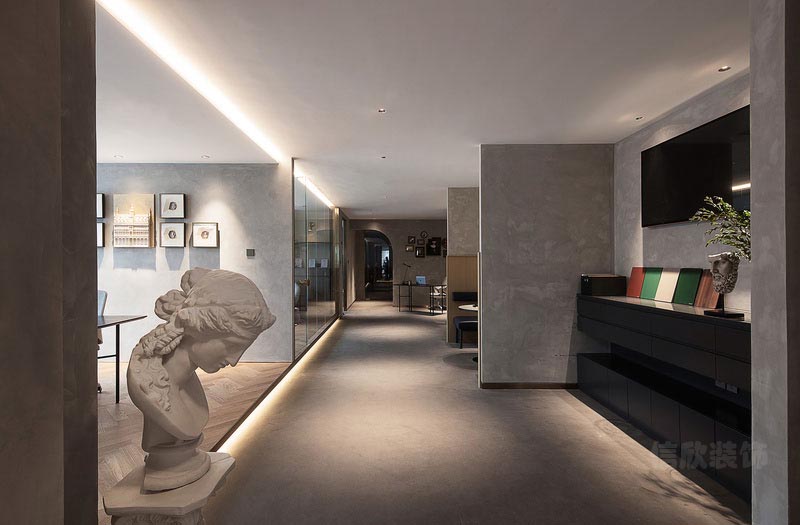 深圳南山現代工業風設計公司辦公室裝修藝術雕塑 深圳南山現代工業風設計公司辦公室裝修藝術雕塑