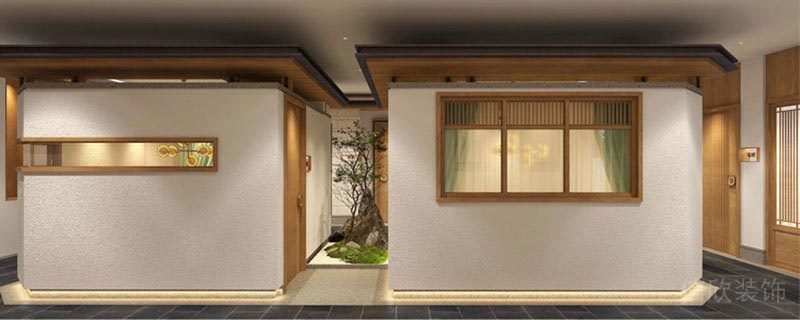 深圳福田餐飲飯館湯包裝修設(shè)計圖墻面藝術(shù)肌理涂料