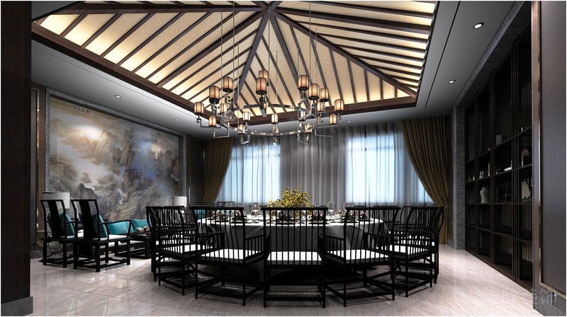 深圳寶安中式風格餐飲店裝修圖商業(yè)接待包間效果圖 深圳寶安中式風格餐飲店裝修圖商業(yè)接待包間效果圖