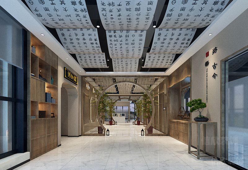 寶安辦公室裝修過(guò)道實(shí)景圖