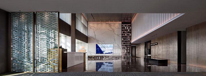 深圳南山辦公室裝修展廳大堂設計
