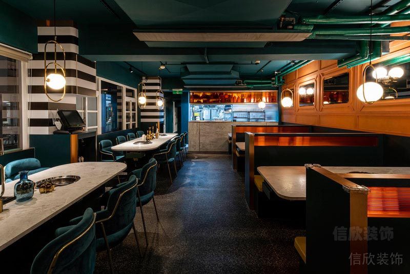 深圳東門餐飲裝修設計公司案例燈光效果