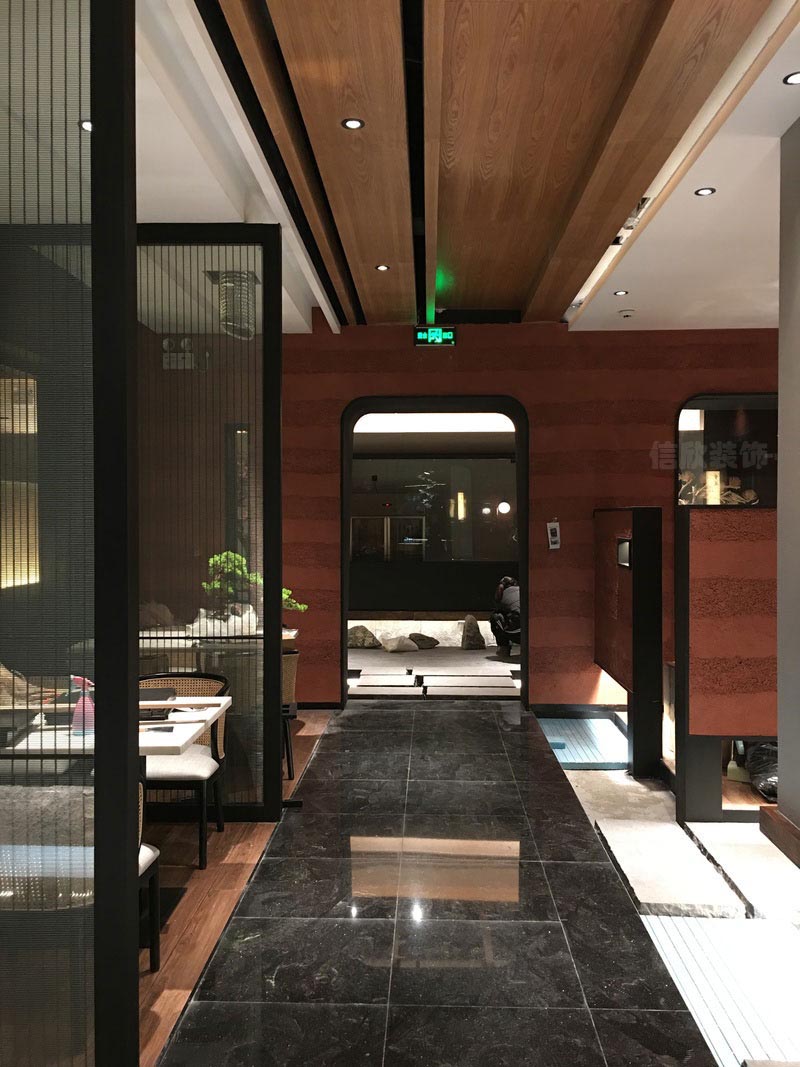 深圳羅湖新中式餐飲會所裝修設計施工地面鋪設 深圳羅湖新中式餐飲會所裝修設計施工地面鋪設