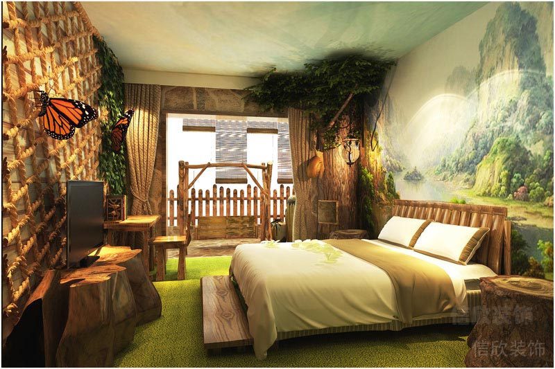 深圳寶安中式風格餐飲店裝修圖主題客房效果圖 深圳寶安中式風格餐飲店裝修圖主題客房效果圖