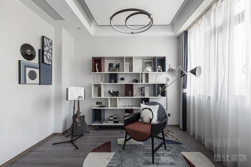 深圳寶安潤科華府家居新房現(xiàn)代風(fēng)格裝修設(shè)計(jì)案例 書房 深圳寶安潤科華府家居新房現(xiàn)代風(fēng)格裝修設(shè)計(jì)案例 書房