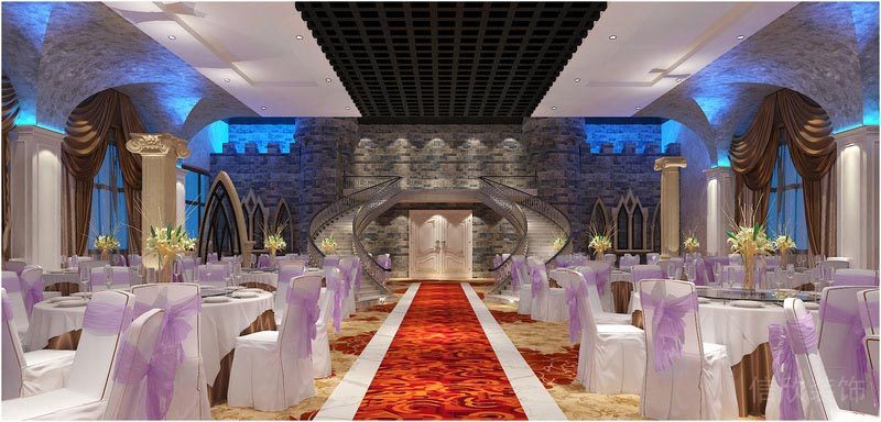 深圳寶安中式風格餐飲店裝修圖婚宴廳過道效果圖 深圳寶安中式風格餐飲店裝修圖婚宴廳過道效果圖