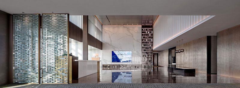 深圳市輕奢風(fēng)辦公室大廳