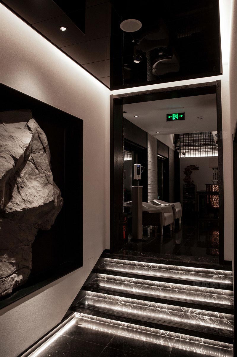 深圳羅湖新中式餐飲會所裝修設計施工臺階 深圳羅湖新中式餐飲會所裝修設計施工臺階