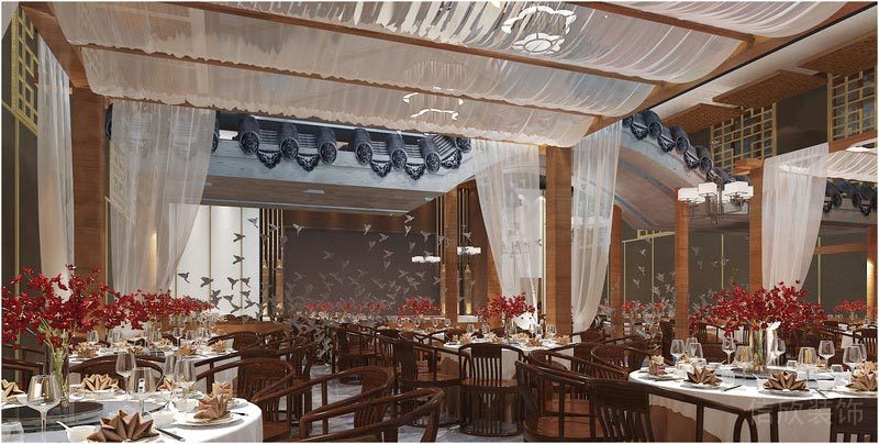深圳寶安中式風格餐飲店裝修圖婚宴廳酒席區(qū)效果圖 深圳寶安中式風格餐飲店裝修圖婚宴廳酒席區(qū)效果圖