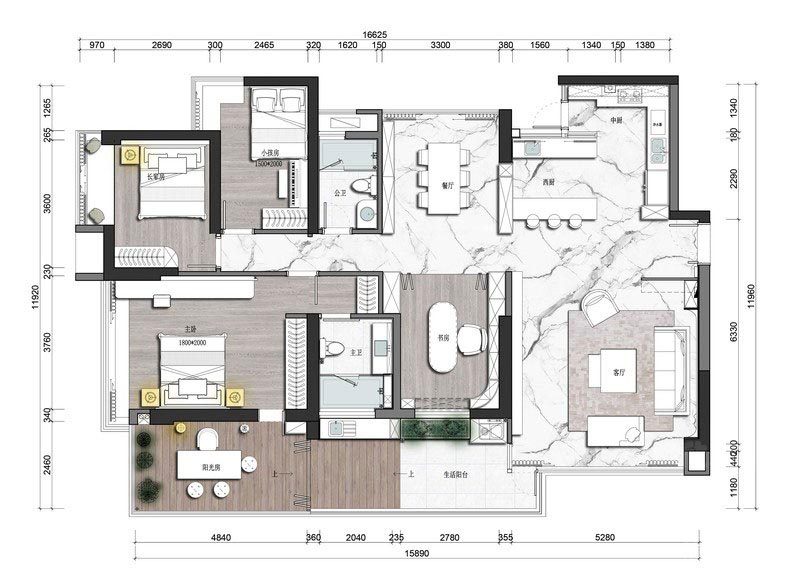 鹽田區(qū)家庭裝修平面布置圖 鹽田區(qū)家庭裝修平面布置圖