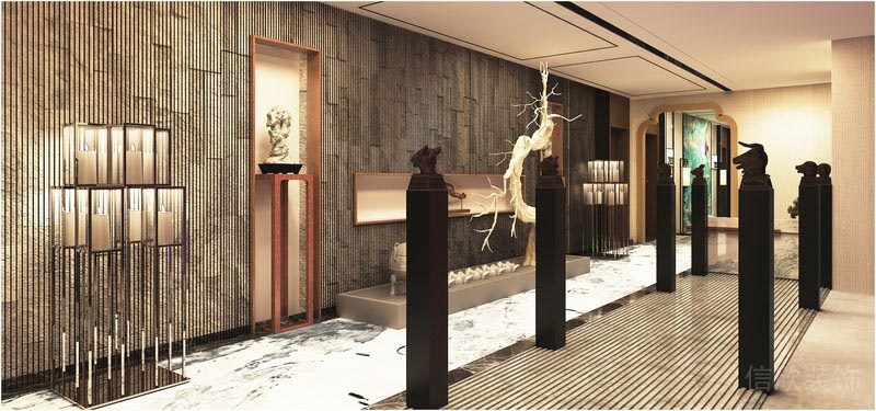 深圳寶安中式風格餐飲店裝修圖廊廳效果圖 深圳寶安中式風格餐飲店裝修圖廊廳效果圖