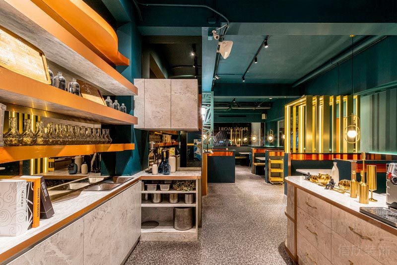 深圳東門餐飲裝修設(shè)計(jì)公司案例吧臺