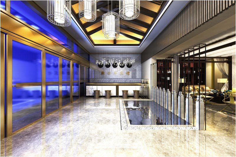 深圳寶安中式風格餐飲店裝修圖前臺效果圖 深圳寶安中式風格餐飲店裝修圖前臺效果圖