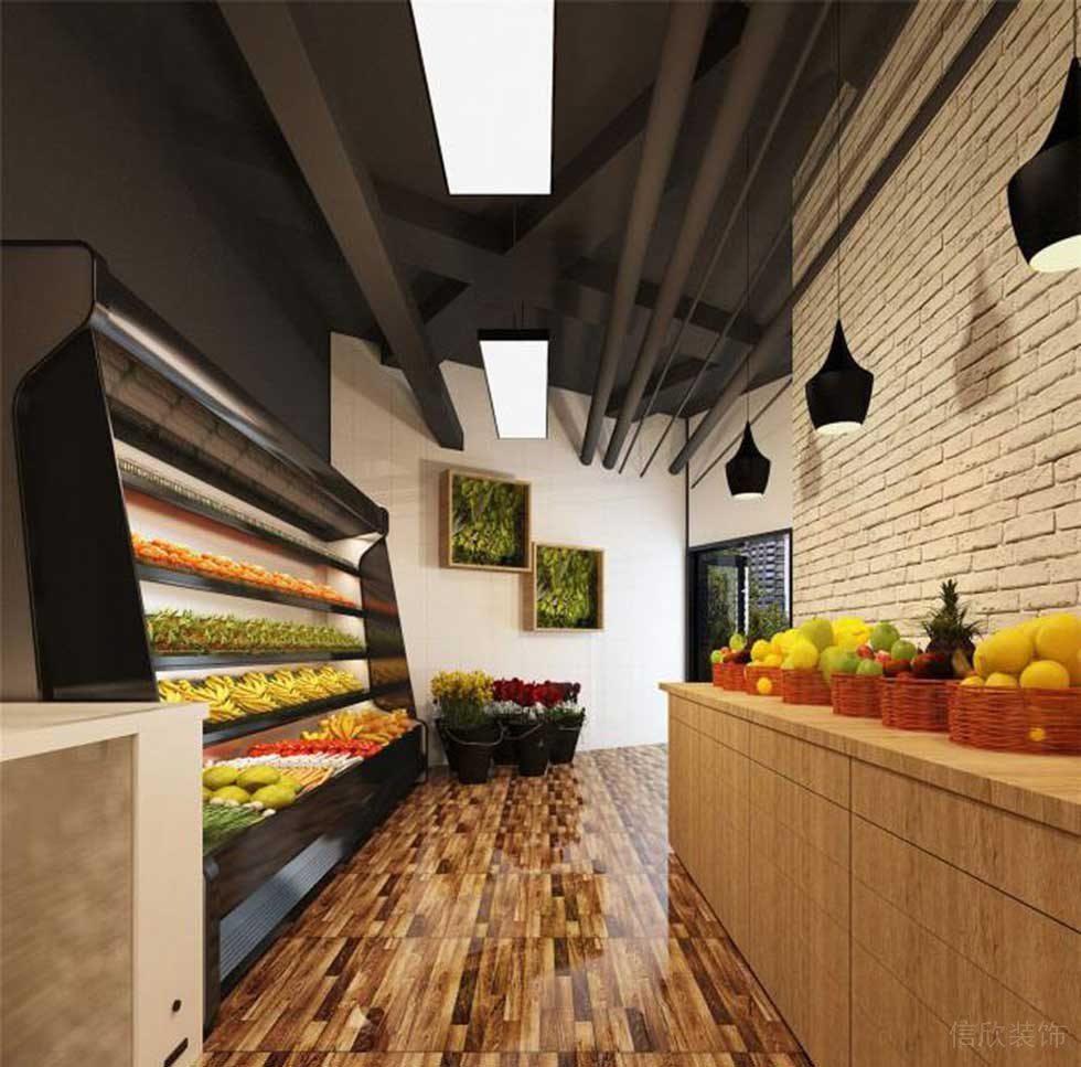 深圳普通水果店大廳裝修 深圳普通水果店大廳裝修