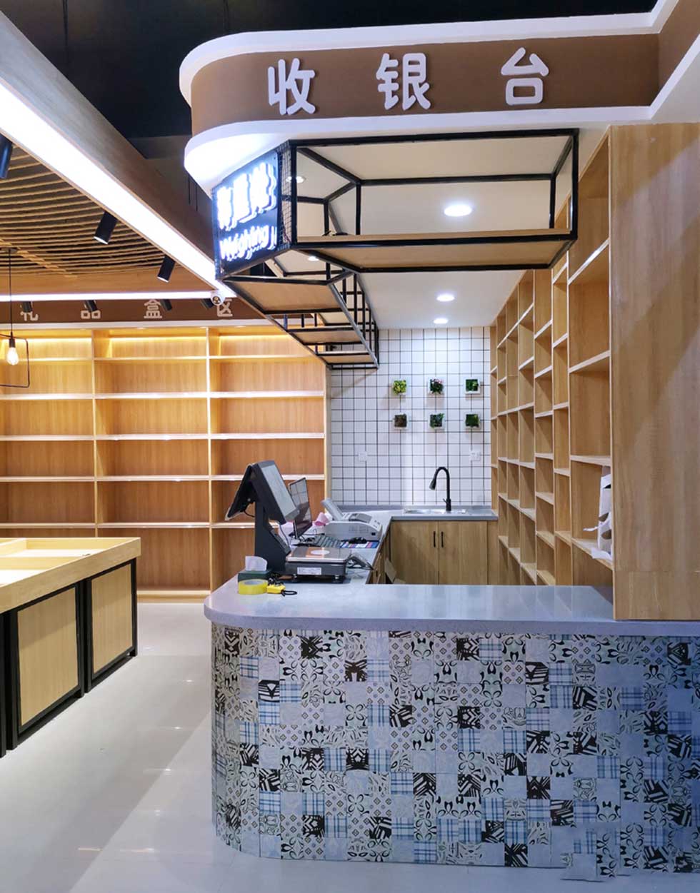 深圳精品水果店收銀臺裝修設計 深圳精品水果店收銀臺裝修設計
