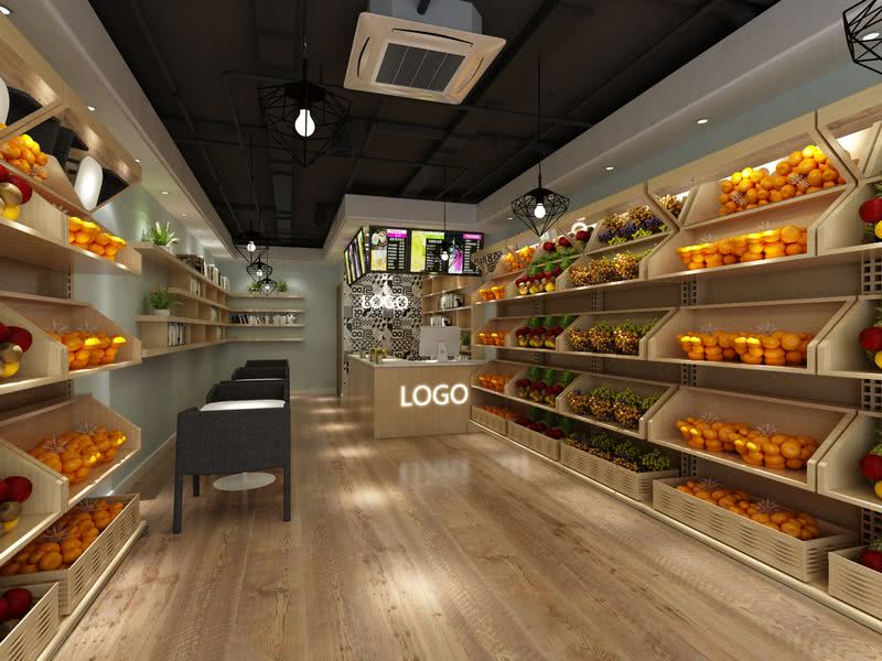 深圳福田水果店大廳裝修 深圳福田水果店大廳裝修