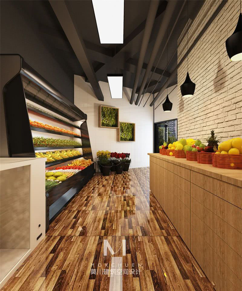 深圳羅湖水果店大廳裝修案例 深圳羅湖水果店大廳裝修案例