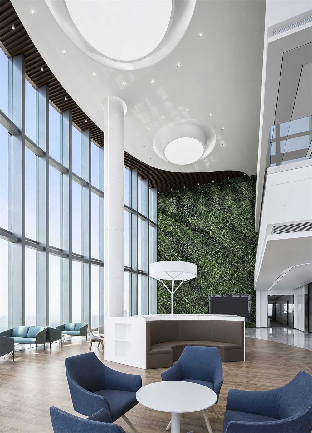 深圳市南山區科技園現代簡約辦公室大廳設計 深圳市南山區科技園現代簡約辦公室大廳設計