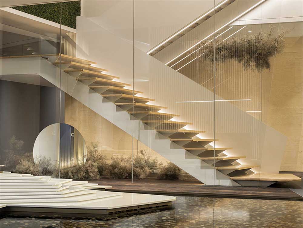 深圳市龍崗邁科集團現代風格辦公室裝修樓梯 深圳市龍崗邁科集團現代風格辦公室裝修樓梯