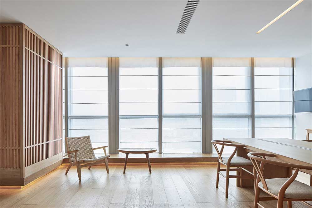 深圳市福田原木風辦公室裝修大廳 深圳市福田原木風辦公室裝修大廳