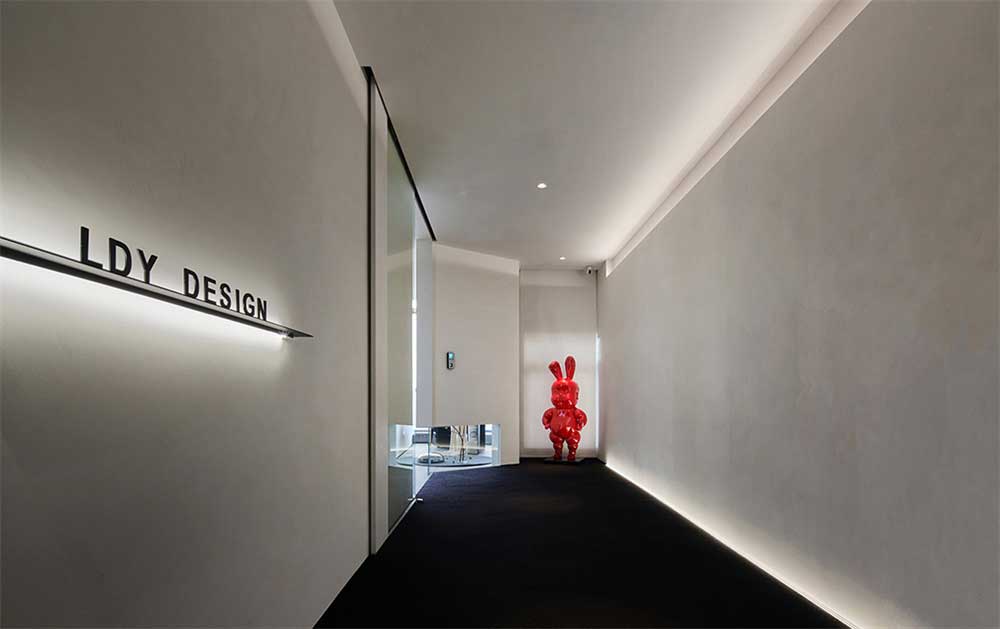 深圳龍崗區輕奢簡約辦公室設計裝修-前廳過道 深圳龍崗區輕奢簡約辦公室設計裝修-前廳過道