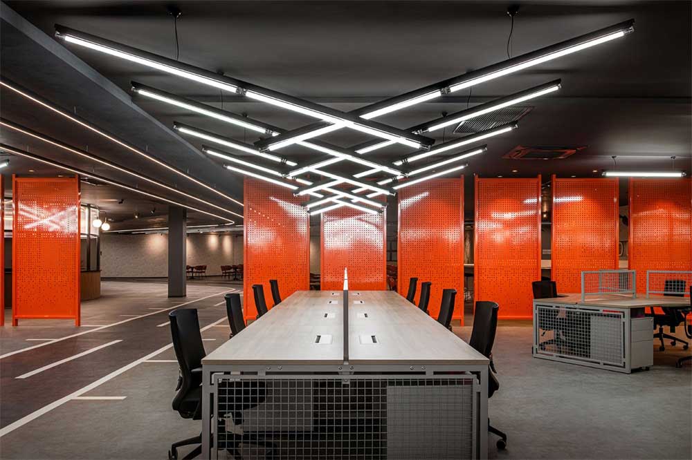 深圳南山區(qū)工業(yè)風格機場主題辦公室設(shè)計裝修-辦公區(qū)